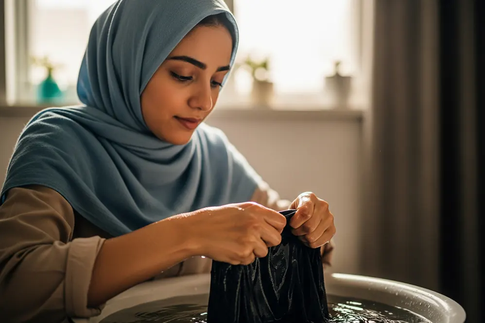روش صحیح شستن چادر مشکی