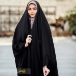 چادر جواهر دوزی طرح شاپرک