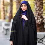 چادر گلدوزی طرح صدف