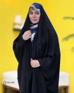 چادر عربی گلدوزی پاپیون مخمل پراکنده - 2