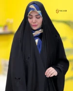 چادر عربی گلدوزی پاپیون مخمل پراکنده - 3