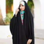 چادر نگین‌دار طرح بارانی