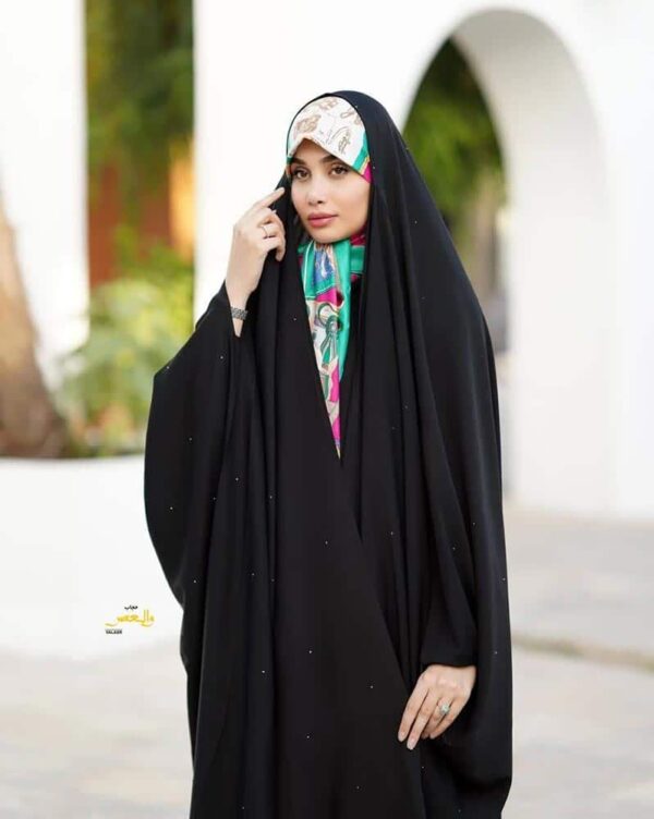 چادر نگین‌دار طرح بارانی