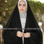 چادر جواهردوزی طرح خورشیدی