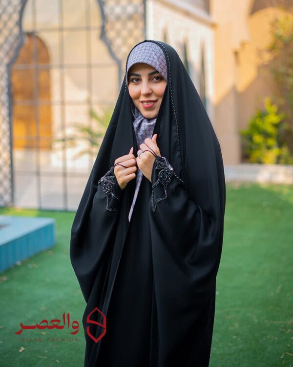 چادر جواهردوزی طرح پاپیون