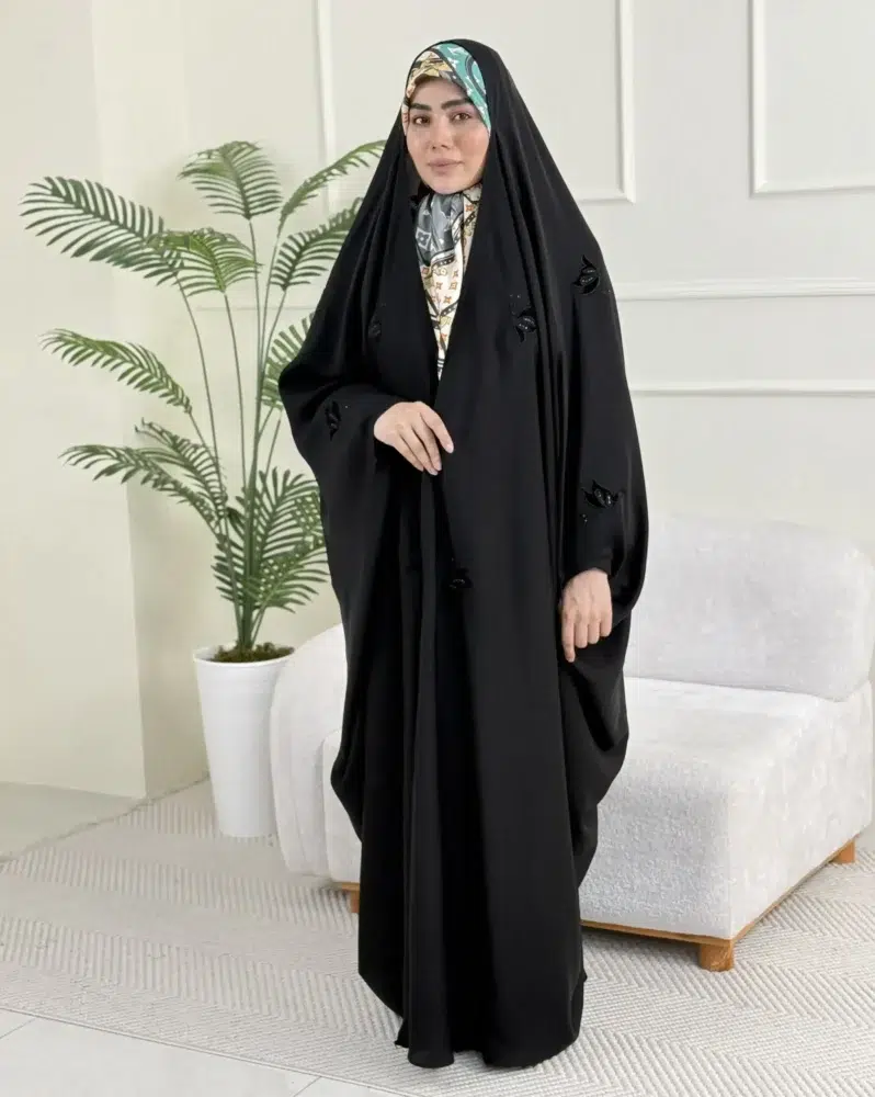 چادرگلدوزی طرح پروانه مخمل پراکنده - 5