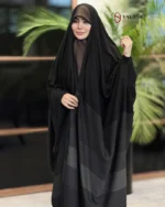 چادر ساده لاینی طوسی - 3